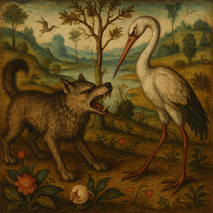 The wolf and the crane