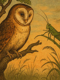 Cover of The owl and the grasshopper
