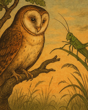 Cover of The owl and the grasshopper