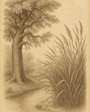 Cover of The oak and the reeds