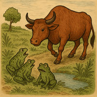 Cover of The frogs and the ox