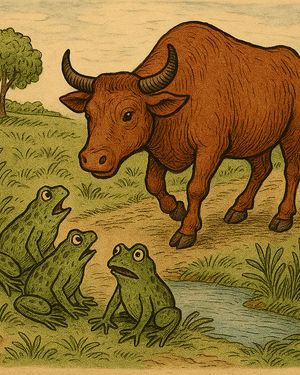 Cover of The frogs and the ox