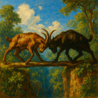 Cover of The two goats