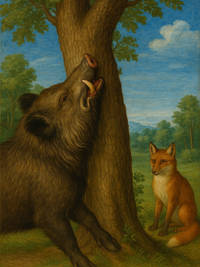 Cover of The wild boar and the fox