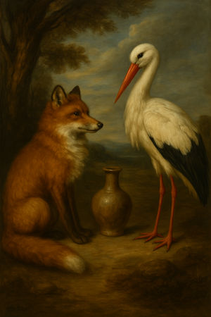 The fox and the stork