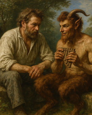 Cover of The Man & the Satyr