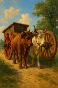 Cover of The Oxen & the Wheels