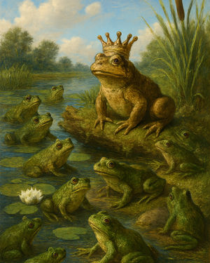 Cover of The Frogs Who Desired a King