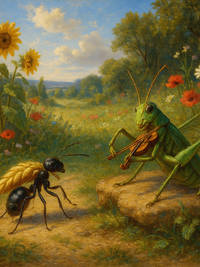 Cover of The Ant and the Grasshopper