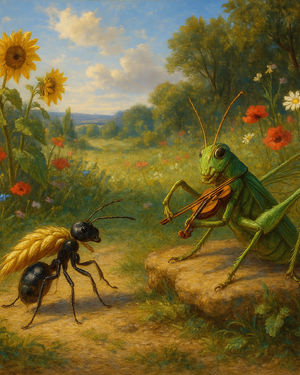 Cover of The Ant and the Grasshopper