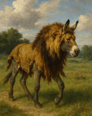 Cover of The Donkey in the Lion's Skin