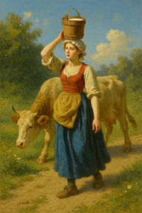 Cover of The Milkmaid and Her Pail