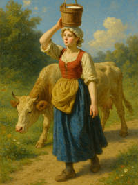 Cover of The Milkmaid and Her Pail