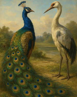 Cover of The Peacock and the Crane