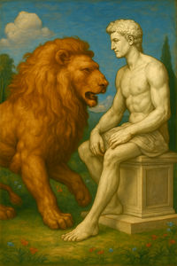 Cover of The Lion and the Statue