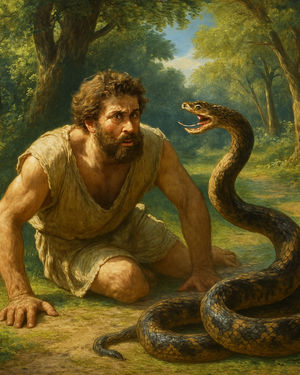 Cover of The Man and the Serpent