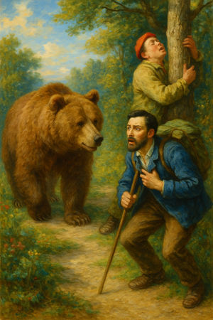 Cover of The Bear and the Two Travelers