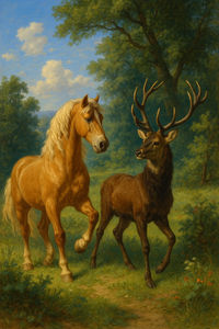 Cover of The Horse and the Stag