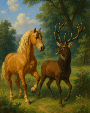 Cover of The Horse and the Stag