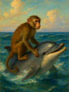 Cover of The Monkey and the Dolphin
