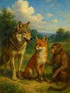 Cover of The Wolf, the Fox, and the Ape