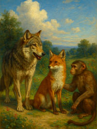 Cover of The Wolf, the Fox, and the Ape