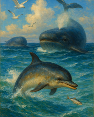 Cover of The Dolphins, the Whales, and the Sprat