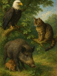 Cover of The Eagle, the Cat, and the Wild Sow