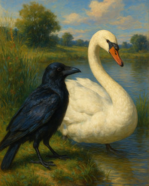 Cover of The Crow and the Swan