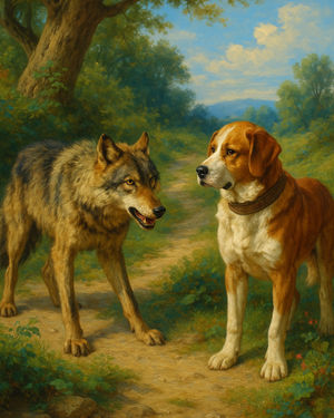 Cover of The Wolf and the House Dog