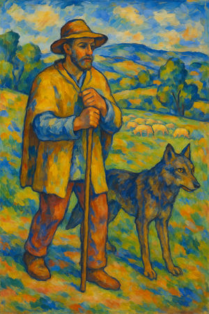 Cover of The Shepherd and the Wolf