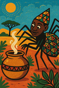 Cover of Anansi and the Pot of Wisdom