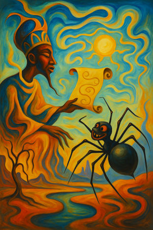 Cover of How Anansi Got All the Stories from the Sky God