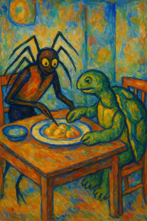 Cover of Anansi and Turtle's Dinner