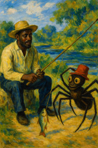 Cover of Anansi Goes Fishing