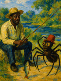 Cover of Anansi Goes Fishing