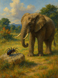Cover of Anansi and the Elephant