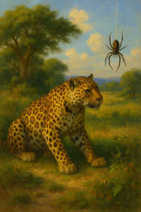 Cover of Anansi and the Leopard
