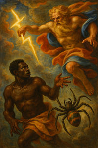 Cover of Anansi and the Thunder God