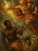 Cover of Anansi and the Thunder God