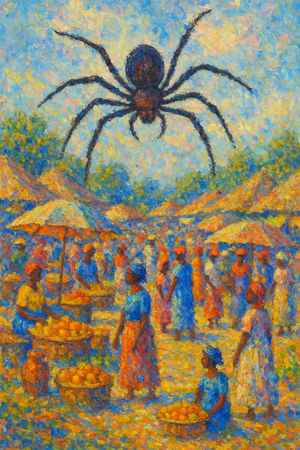 Cover of Anansi and the Market Day