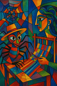 Cover of Anansi and the Weaving Contest