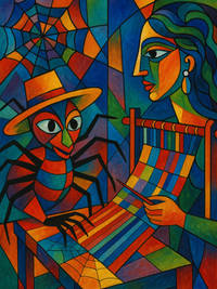 Cover of Anansi and the Weaving Contest