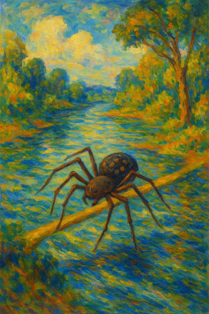Cover of Anansi and the River Crossing