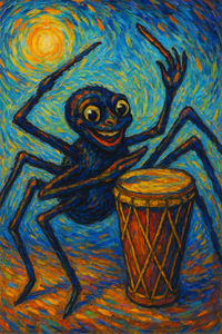 Cover of Anansi and the Talking Drum