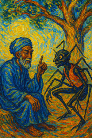 Cover of Anansi and the Riddle Master