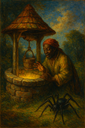 Cover of Anansi and the Wishing Well