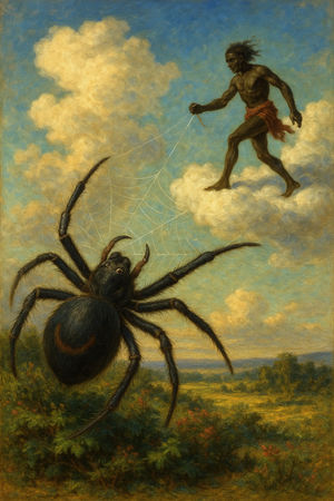 Cover of Anansi and the Cloud Walker
