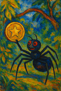 Cover of Anansi and the Courage Coin