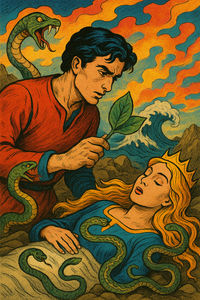 Cover of The Three Snake-Leaves